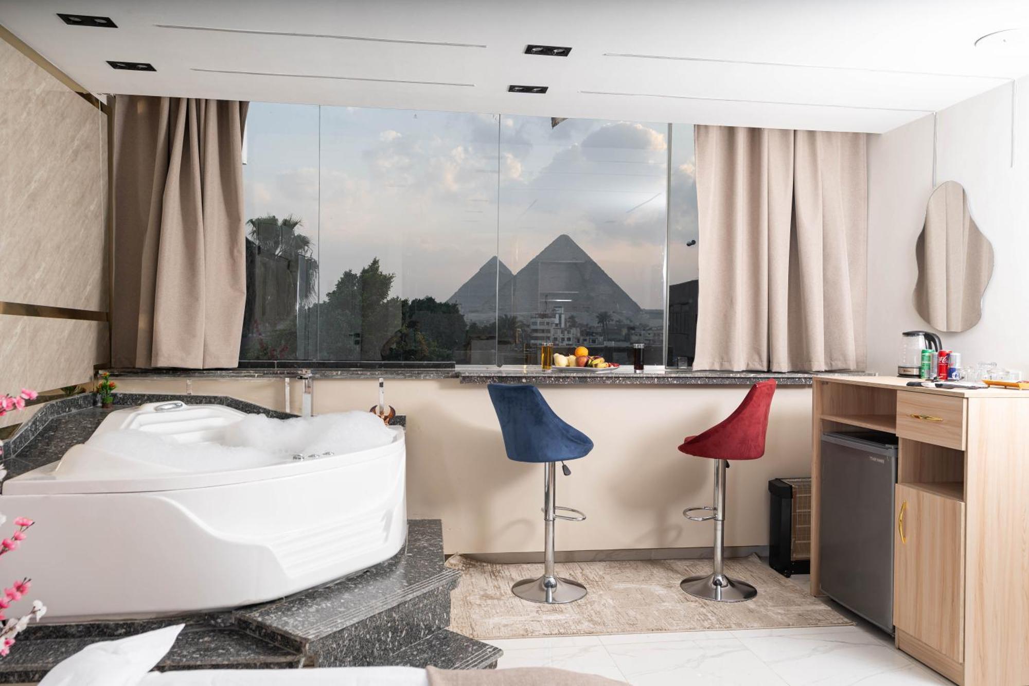 Camel Pyramids View